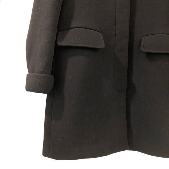 Zara trafaluc Womens XS Wool Blend Black Long Peacoat Womens Jacket coats, XS - Picture 4 of 10